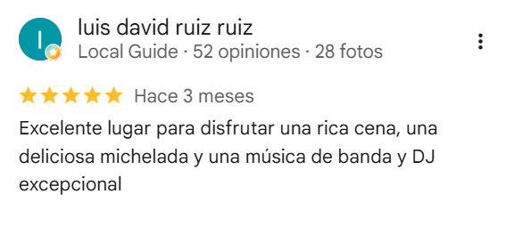 Reseña de luis david ruiz ruiz sobre la música y micheladas