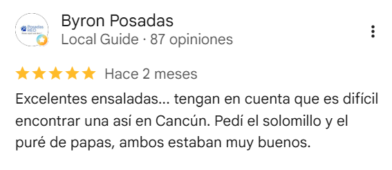 Reseña de Byron Posadas sobre las ensaladas