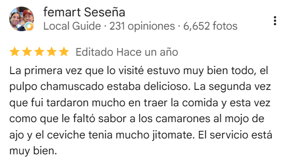 Reseña de femart Seseña sobre Happy Jaiba